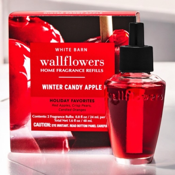 Bath & Body Works Wallflowers Refill Winter Candy Apple Holiday Refills NWT - Picture 1 of 3
